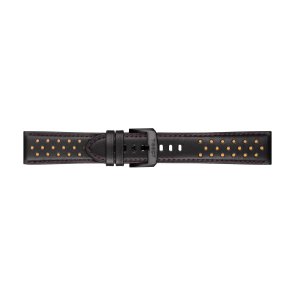 Horlogeband Tissot T1166173605101 / T600041552 Leder Zwart 22mm